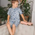 thumbnail image 4 of Fotbe Rabbit And Butterfly Pijama Estampada de 2 Piezas para Niños – Ropa de Dormir de Manga Corta Cómoda para Niños y Niñas, Camiseta y Shorts de Algodón-X-Large, 4 of 6