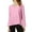 Red, variant on Elegant Loose Fit Linen V-Neck Long Sleeve Blouse for Women Casual Comfortable Daily Wear Top