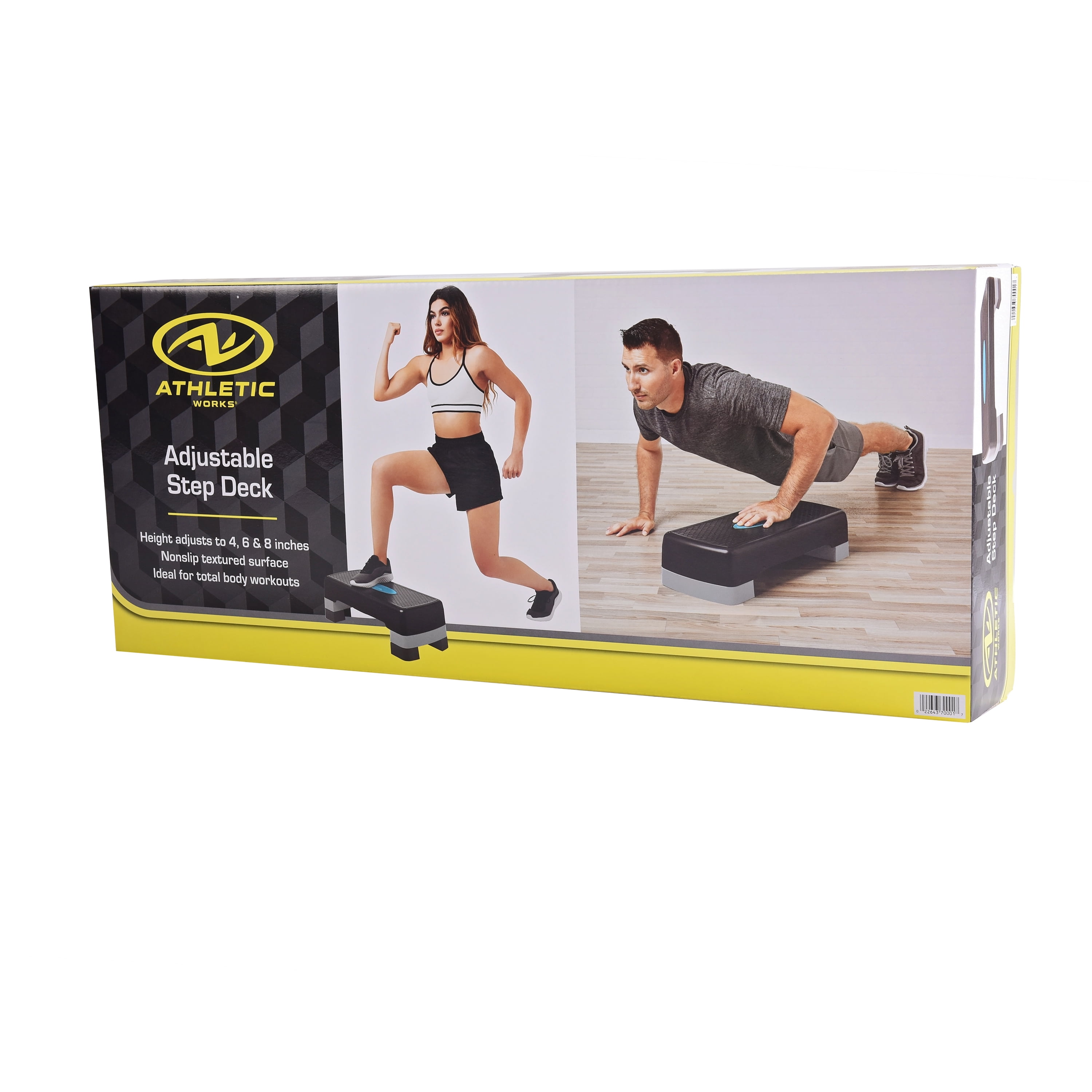 Athletic Works 3-Level Aerobic Step Deck , Adjustable to 4
