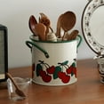 thumbnail image 4 of Soporte para cubiertos, escurridor, cerezas Vintage, cuchara, pinzas para olla, utensilios de cocina, palillos, cajas de almacenamiento con 4 rejillas, 4 of 5