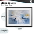 thumbnail image 4 of Stupell Industries Contemporary Blue Sea Mist Horizon Black Framed Print Under Glass, 23 x 17, by Creative Studio, 4 of 8