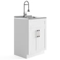 thumbnail image 2 of WyndenHall  Hartland Deluxe Laundry Cabinet with Faucet and Stainless Steel Sink White 19.7" W 34.25" H x 17.8" D, 2 of 5