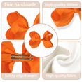 thumbnail image 3 of JoyBowie 12 Pcs 3Inch Orange Multi-Segmented Material Hair Bows For Women, 3 of 10