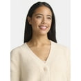 thumbnail image 3 of Time and Tru Women's and Women's Plus Cardigan and Pants Sweater Set, 2-Piece, Sizes XS-4X, 3 of 4