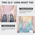 thumbnail image 6 of Dreamy Pastel Sky Apron-Garden Aprons for Women with Pockets-Cotton Linen Waterproof Kitchen Cooking Gardening Aprons Adjustable for Kitchen,Cooking,BBQ and Salon 33x27 Inch, 6 of 7