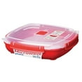 thumbnail image 6 of Sistema 1106ZS Large Microwave Collection Plate w/ Removable Steaming Rack, Red, 6 of 6