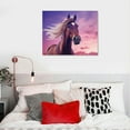 thumbnail image 4 of Nawypu  Canvas Wall Art Horse Poster Pictures Animal Prints Decor、Wall Art For Living Room Bedroom Office With Framed, 4 of 4