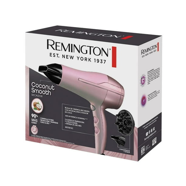 Secadora Remington Secador De Pelo En Walmart Secadora Para Cabello  Remington Coconut Smooth Cerámica Con Coco