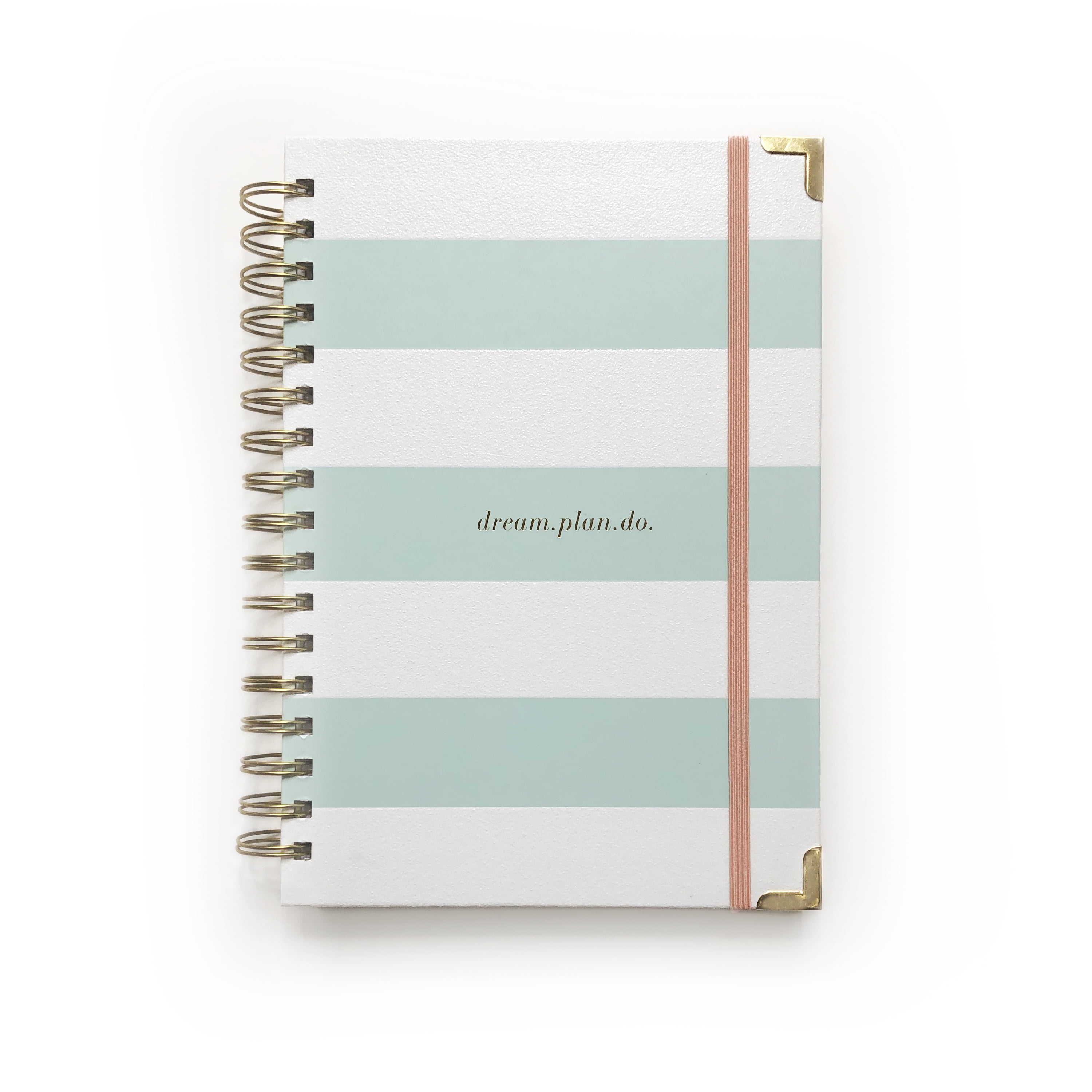 UNDATED 12-month weekly planner (Cabana Stripe)