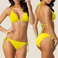 thumbnail image 1 of Women's Solid Color Bikini Two-Piece Swimsuit Set S-3XL, 1 of 9