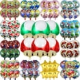 thumbnail image 1 of Juego de 6 globos de aluminio de Super Mario Bros de 18 pulgadas para decoración de fiestas de cumpleaños infantiles, juguetes inflables para baby shower, regalos para niños, Globos, 1 of 5