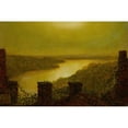 thumbnail image 2 of John Atkinson Grimshaw 24x17 Black Ornate Framed Double Matted Museum Art Print Titled: Roundhay Lake (1993), 2 of 5