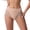 Coffee, variant on Women's Briefs with High Waist Tummy Control, Sheer Side Stripe Shaping Panties, Soft Breathable Stretchy Shapewear Underwear, Comfortable Body Shaper