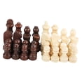 thumbnail image 2 of segolike 32 Pieces Wooden Chess Pieces Beginners Puzzle Pieces Games Chess Game Pawns 3inch, 2 of 9
