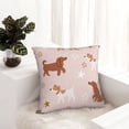 thumbnail image 6 of Yiaed Star Cute Dog Print Pillow Covers Super Soft Decorative Square Throw Pillow Covers Case Cushion Covers for Sofa Couch Bedroom Car Decor（No pillow core）-24"x24", 6 of 7