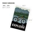 thumbnail image 5 of Lantern Press 1000 Piece Jigsaw Puzzle, Bend, Oregon, Go Explore, Bike, 5 of 5