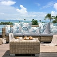 thumbnail image 2 of Outdoor Waterproof Pillow Covers 16x16 Set of 4 Ocean Decorative Outdoor Throw Pillows Coastal Cushion Cases for Patio Furniture Bench Couch Sunbrella, 2 of 8