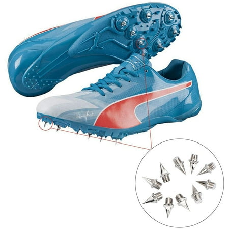 Houkiper 10 Pcs Track Spikes Pyramid Shoes Spike Replacements Stainless Steel Pin 1/4