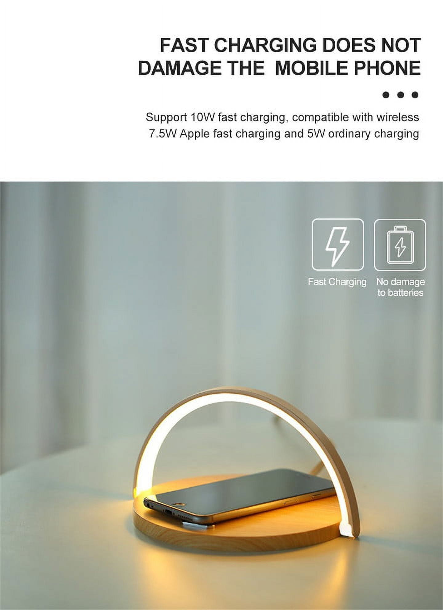 2 in 1 Wireless Charger & Touch Night Light Table Light Mobile Phone Wireless 10W Fast Charger