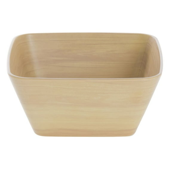 HUBERT® Light Wood Bowl - 7" L x 6 1/2" w x 3 1/10" H