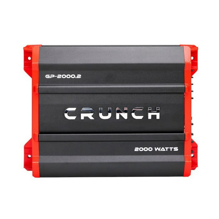 Crunch Ground Pounder 2000 Watt 2-Channel Amplifier Car Stereo Amp
