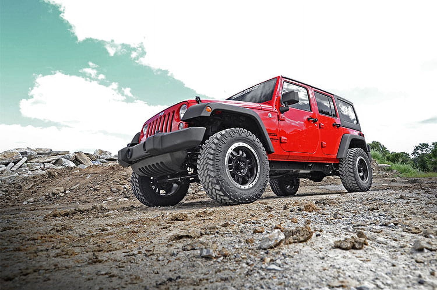Rough Country 2.5" Lift Kit (fits) 2007-2018 Jeep Wrangler JK | Series II | N3 Shocks | Suspension System | 65730
