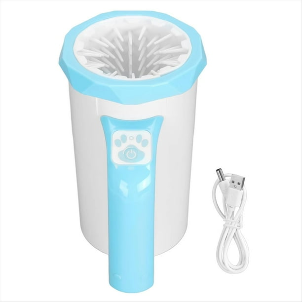 Limpiador Automático de Patas de Perro, Potente, Recargable, con , Multifunción, de Silicona, y Azul.