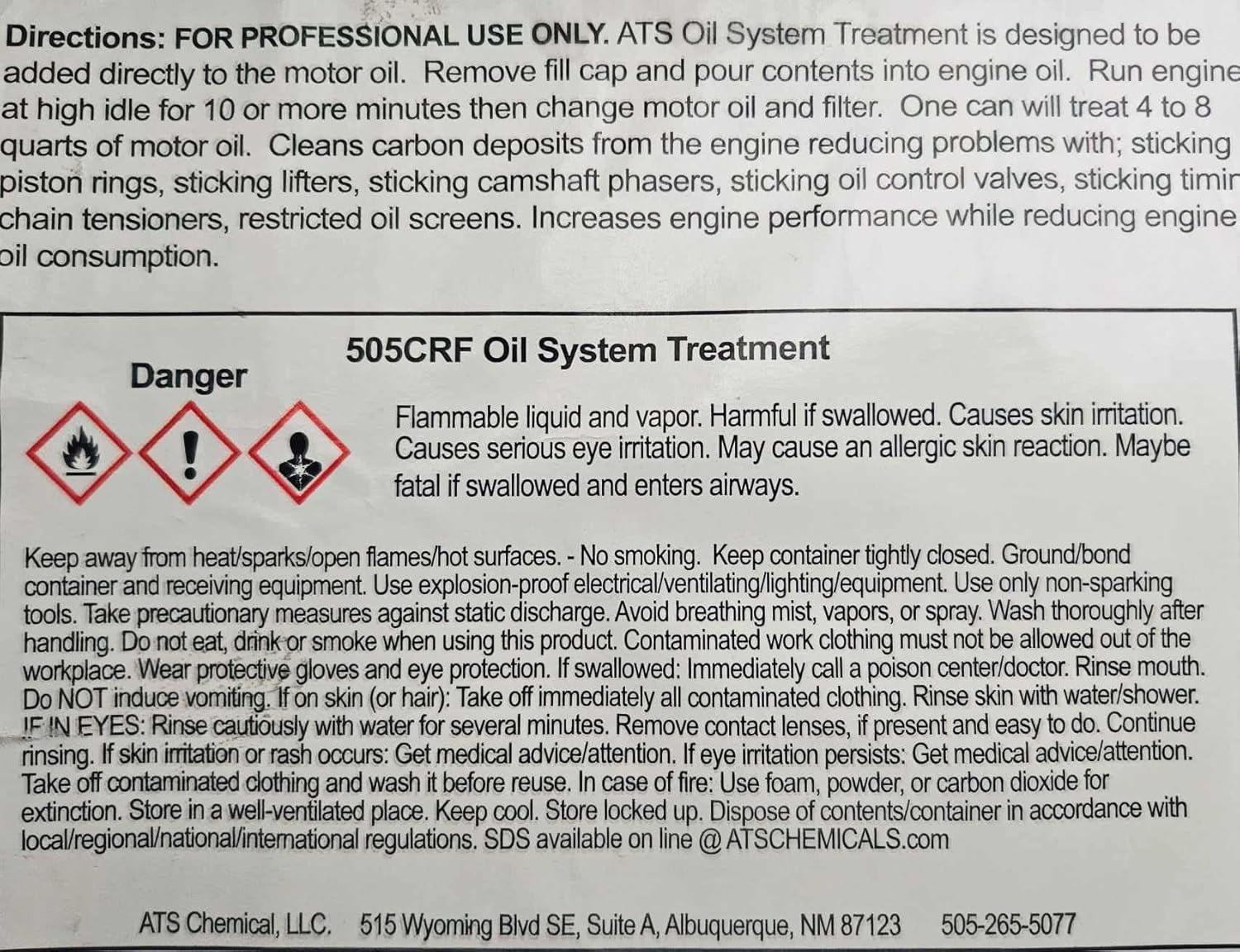 505 CRO Oil System Treatment (505 CRO Oil System Treatment 12 FL OZ)