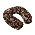 thumbnail image 2 of Xecao BBQ Party Print Memory Foam Cervical Neck Pillow Versatile U-Shaped Pillows for Home,Office,Camping,Travelling,Soft Washable Cover, 2 of 8