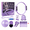 purple, variant on Feeray 14-Piece Yoga Pilates Kit for Women, Home Workout Equipment Set with Pilates Ring, Mini Ball, Sliders & Resistance Bands