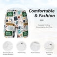 thumbnail image 6 of Picia Back To School A pattern Mens Swim Trunks with Compression Liner Stretch Beach Shorts Quick Dry with Zipper Pockets No-Chafing Board Shorts-Medium, 6 of 9