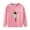 Pink2, variant on Cethrio Kids Girls Cotton Sweatshirts, Pullover Crew Neck Casual Graphic Long Sleeve Tops Pink Size 2-8 T