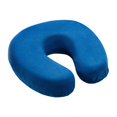 thumbnail image 2 of Almohada de viaje con funda extraíble, ligera y suave, con soporte para la cabeza y el cuello y espuma viscoelástica. Azul oscuro, 2 of 9