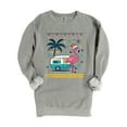 thumbnail image 6 of Ugly Sweater Flamingo - Women's Garment Dyed Sweatshirt, 6 of 12