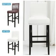 thumbnail image 2 of Unique Bargains Polyester Stretch Bar Stool Covers Elastic Band Mid Back Chair Slipcover Snow White 4 Pcs, 2 of 8