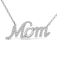 thumbnail image 1 of Cate & Chloe Riley Collier Maman Plaqué Or Blanc 18k avec Cristaux Swarovski pour Femmes, 1 of 9