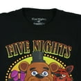 thumbnail image 4 of Five Nights At Freddy's Men's Chica Bonnie Foxy Short Sleeve Graphic Top, 4 of 5