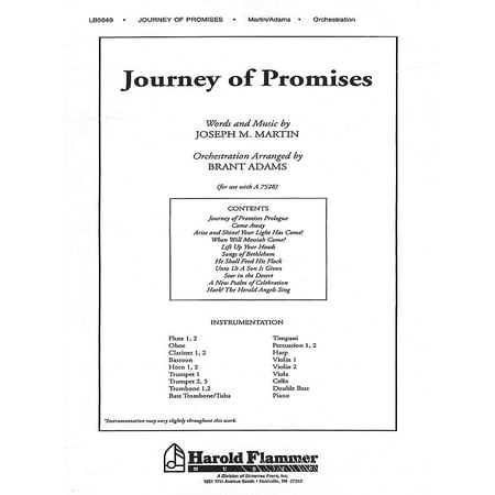Shawnee Press Journey of Promises (Orchestration/Conductor s Score) Score & Parts composed by Joseph M. Martin