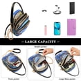 thumbnail image 5 of FORMRS Crossbody Bag for Women Quilted Travel Shoulder Cell Phone Purse with Chain Strap Handbag, Beautiful Floral Moon, 5 of 7