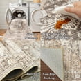thumbnail image 6 of YOUFORTONG Washable 9x12 Area Rug, Stain Resistant Vintage Carpet with Non Slip Backing, Large Rug for Living Room Bedroom Home Decor,Beige, 6 of 7