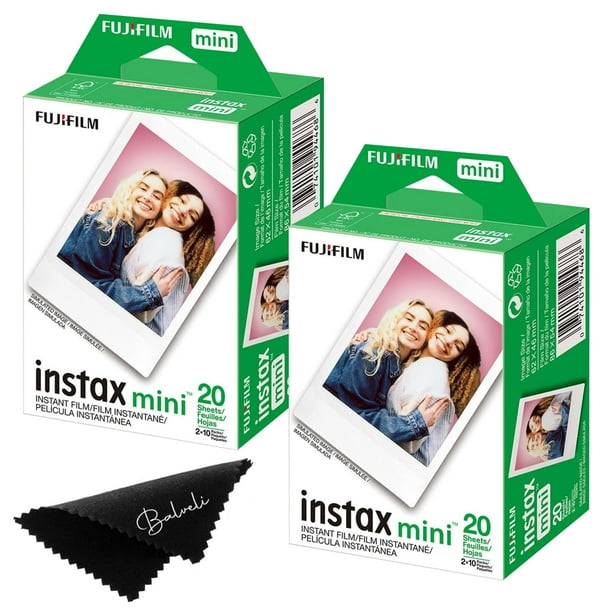 Películas Fujifilm Instax Mini 40 EXP con un total de ISO 800, 2 paquetes