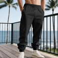 thumbnail image 5 of Gytharion Mens Cargo Sweatpants Fashion Casual Solid Drawstring Elastic Waist Joggers Plus Size Loose Comfy Multi-Pocket Cinch Bottom Athletic Pants for Men, 5 of 9