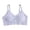Purple, variant on No Underwire Nursing Bras for Women Ribbed Gathered Front Drop Clip Breastfeeding Sleep Underwear Stretch Wide Band Postpartum Daily Support Bralette Mint Green M