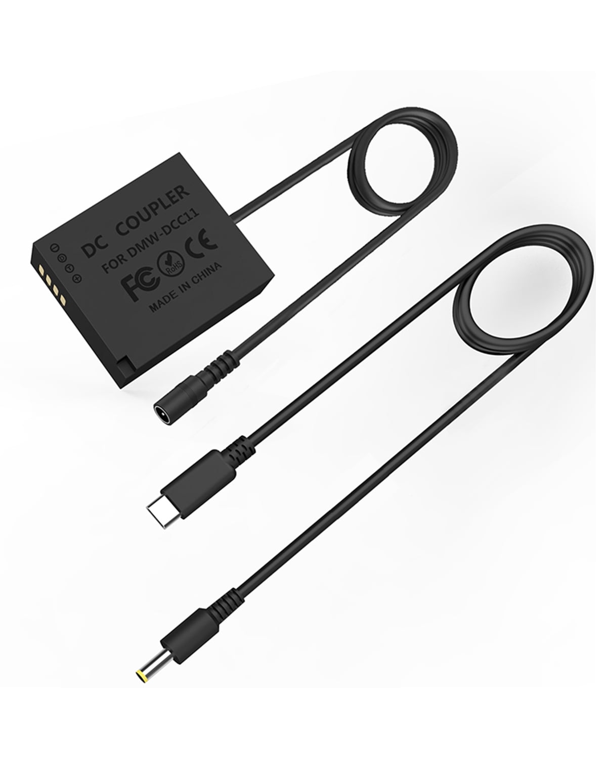 F1TP DMW-DCC11 USB-C DMW-BLE9/DMW-BLG10 假电池套件，适用于 Panasonic Lumix DMC-GF3 GF5 GF6 GX85 GX7 Mark II、S6 GX9 GX80 GX85CGK GX85K ZS60 LX100 G100 ZS110 TZ100 相机。