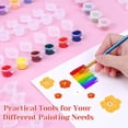 thumbnail image 3 of 480Pieces Empty Paint Pot, 40 Strips Acrylic Mini Container Storage with Lids for Arts and Crafts 3Ml, 3 of 7