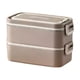 thumbnail image 1 of Matsuzay Fiambrera segura y portátil de acero inoxidable con función de calefacción, contenedor hermético sellado para almuerzo Cocina y Comedor caqui Sin bolsa térmica, 1 of 6