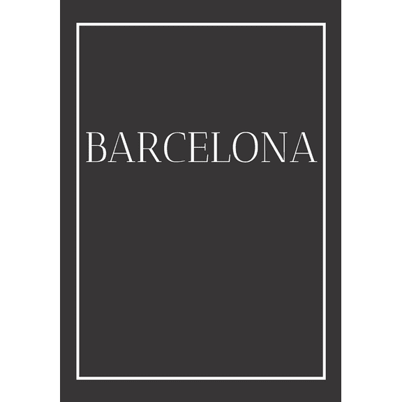 Barcelona: A decorative book for coffee tables, end tables, bookshelves and interior design styling: (Paperback) by Contemporary Interior Design