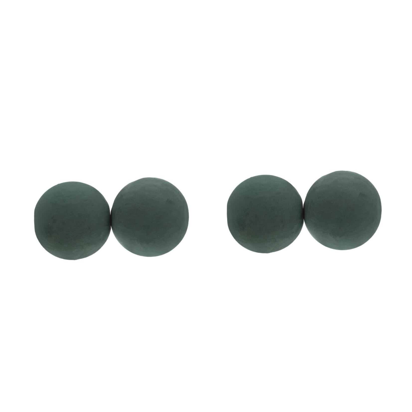 Raindrops 4 PCS Round Floral Foam Blocks and Spheres 15cm Wet Dry Foam Bricks for Flower Arrangements and Craft Projects