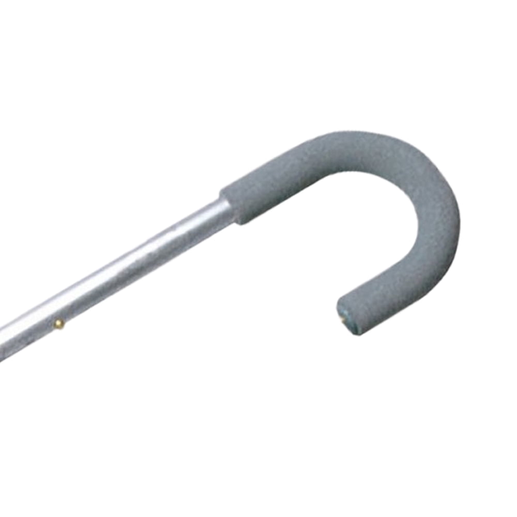 Alex Orthopedic Height Adjustable Tourist Handle Aluminum Walking Cane in Silver - Soft Foam Grip for Seniors - 30" to 39" & Supports up to 300lbs