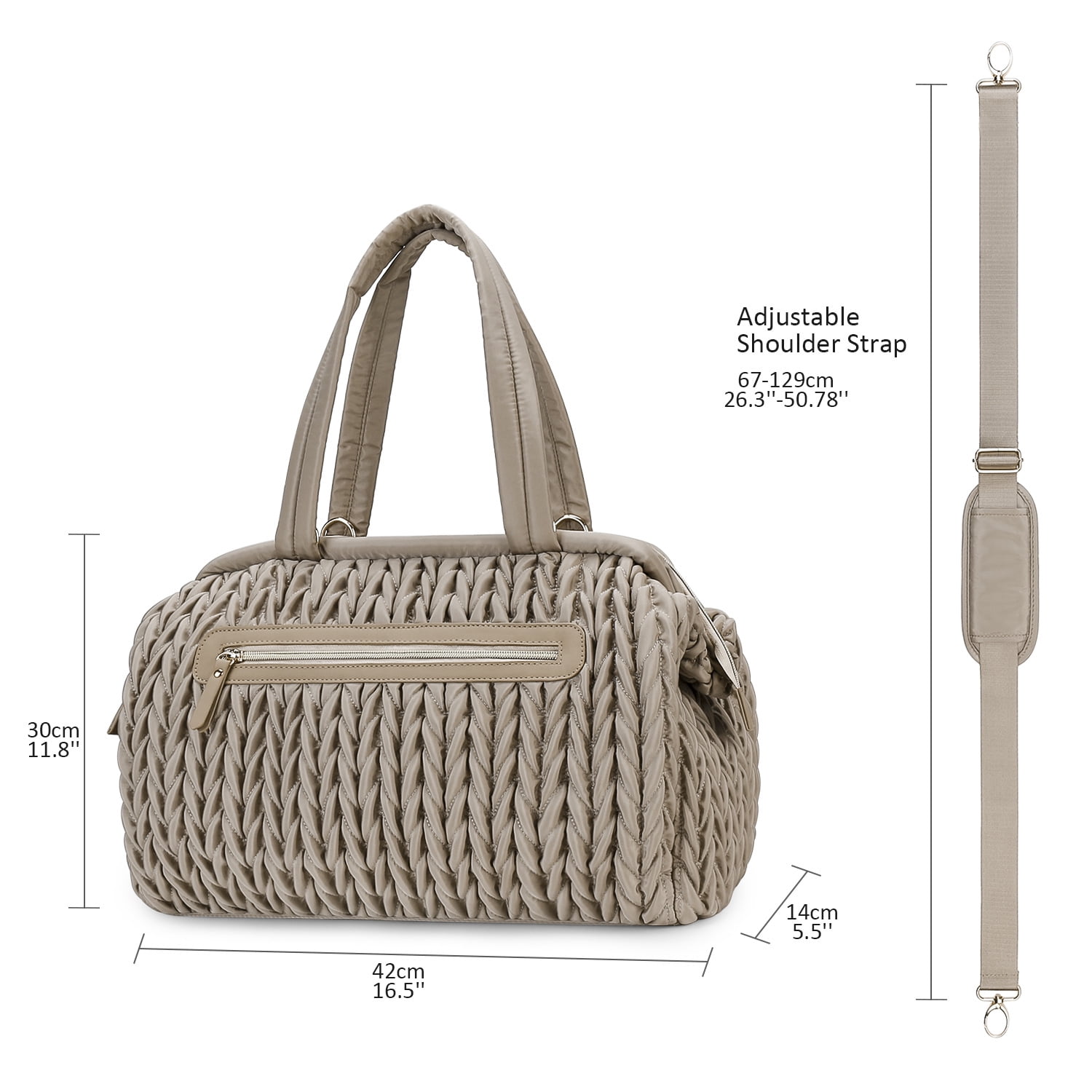 Sunyuer Diaper Tote Bags for Women, Lightweight Travel Work Hospital Maternity Weekender Bag, Crossbody Mommy Bag